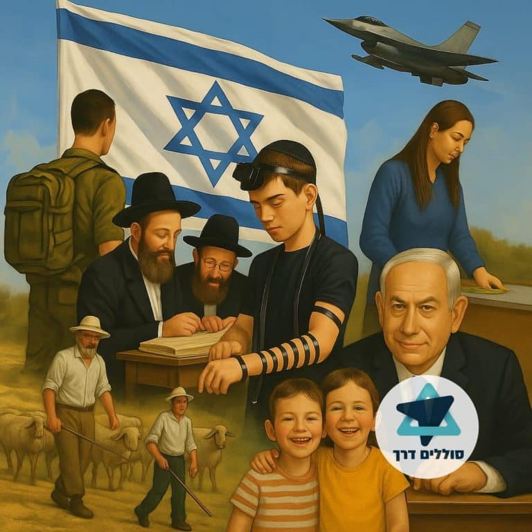 Illustration of Israeli life and leadership